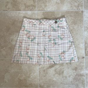 UO peach pleated skirt NWT